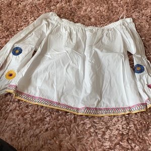 Madewell off the shoulder festa top